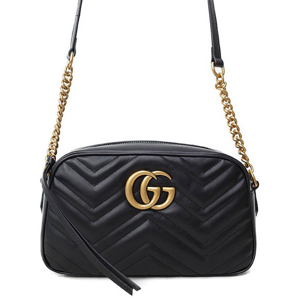 Gucci GG Marmont Quilted Small Leather Shoulder Bag - Picture 1 of 8